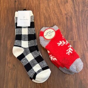 NWT Vera Bradley Black and White Checkered Sock Bundle - Set of 2